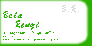bela renyi business card